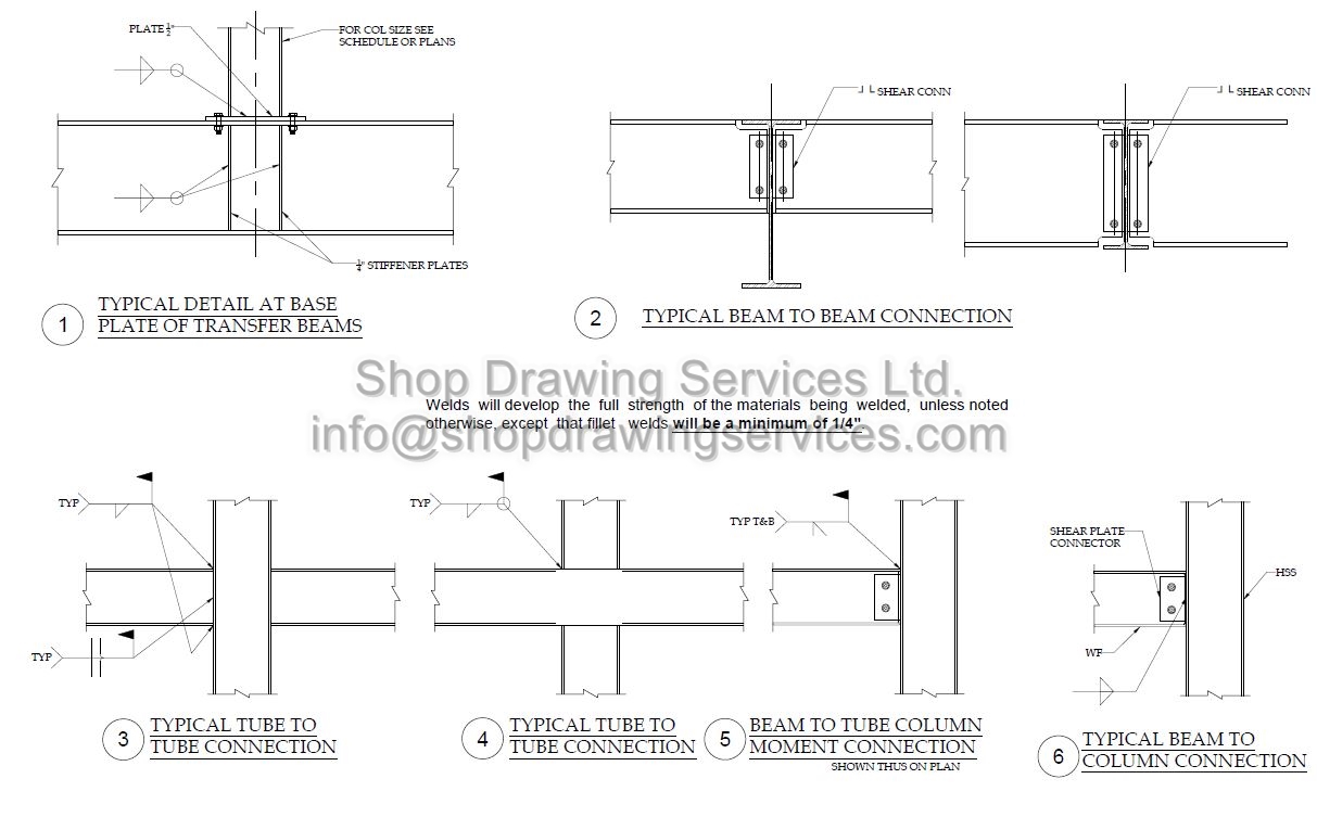 Structural Steel Shop Drawings Shop Drawing Services Ltd