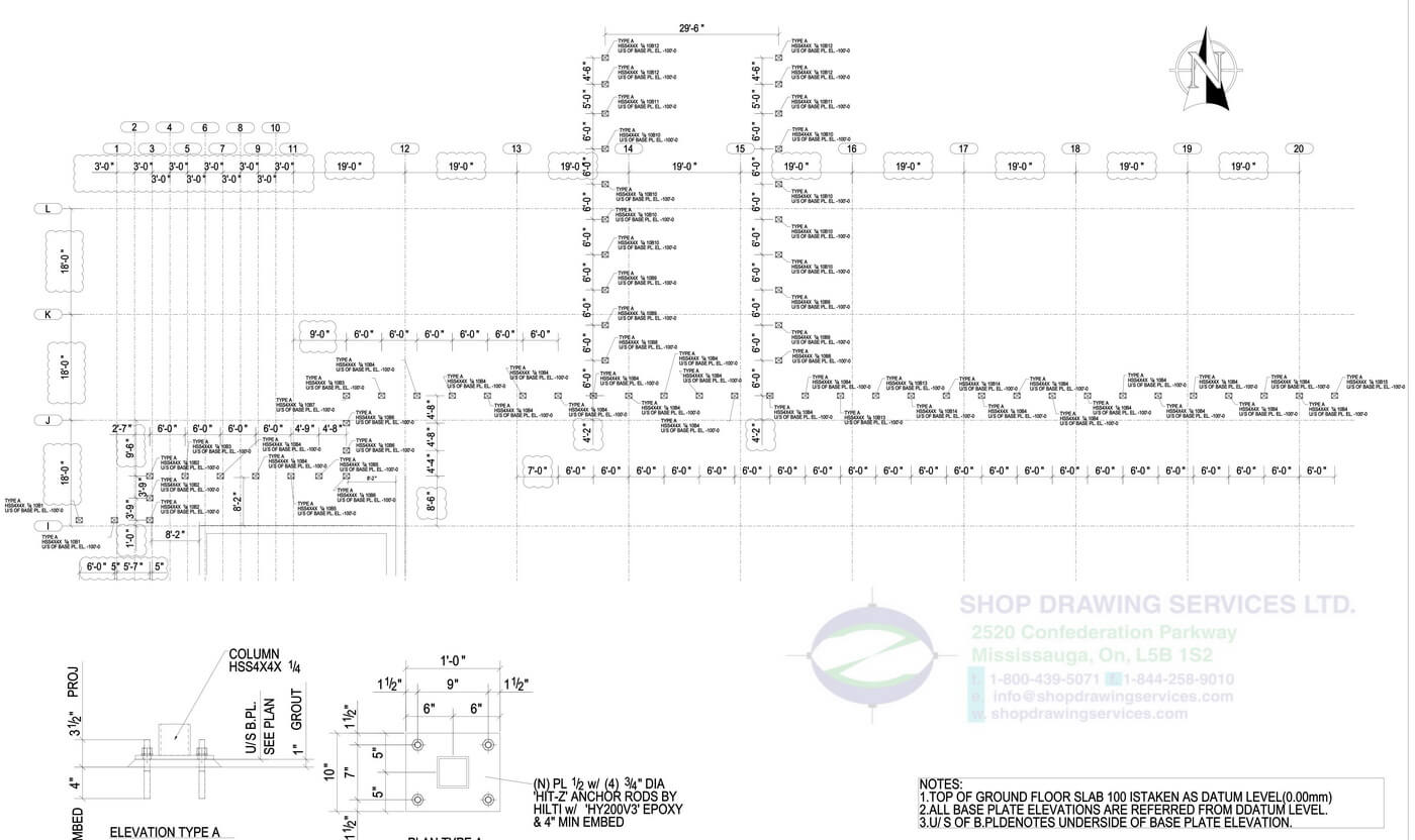 Steel Fabrication Drawings Shop Drawing Services Ltd