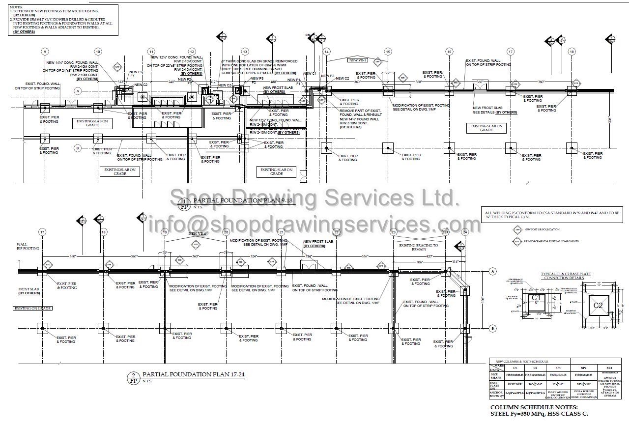 Structural Steel Shop Drawings Shop Drawing Services Ltd